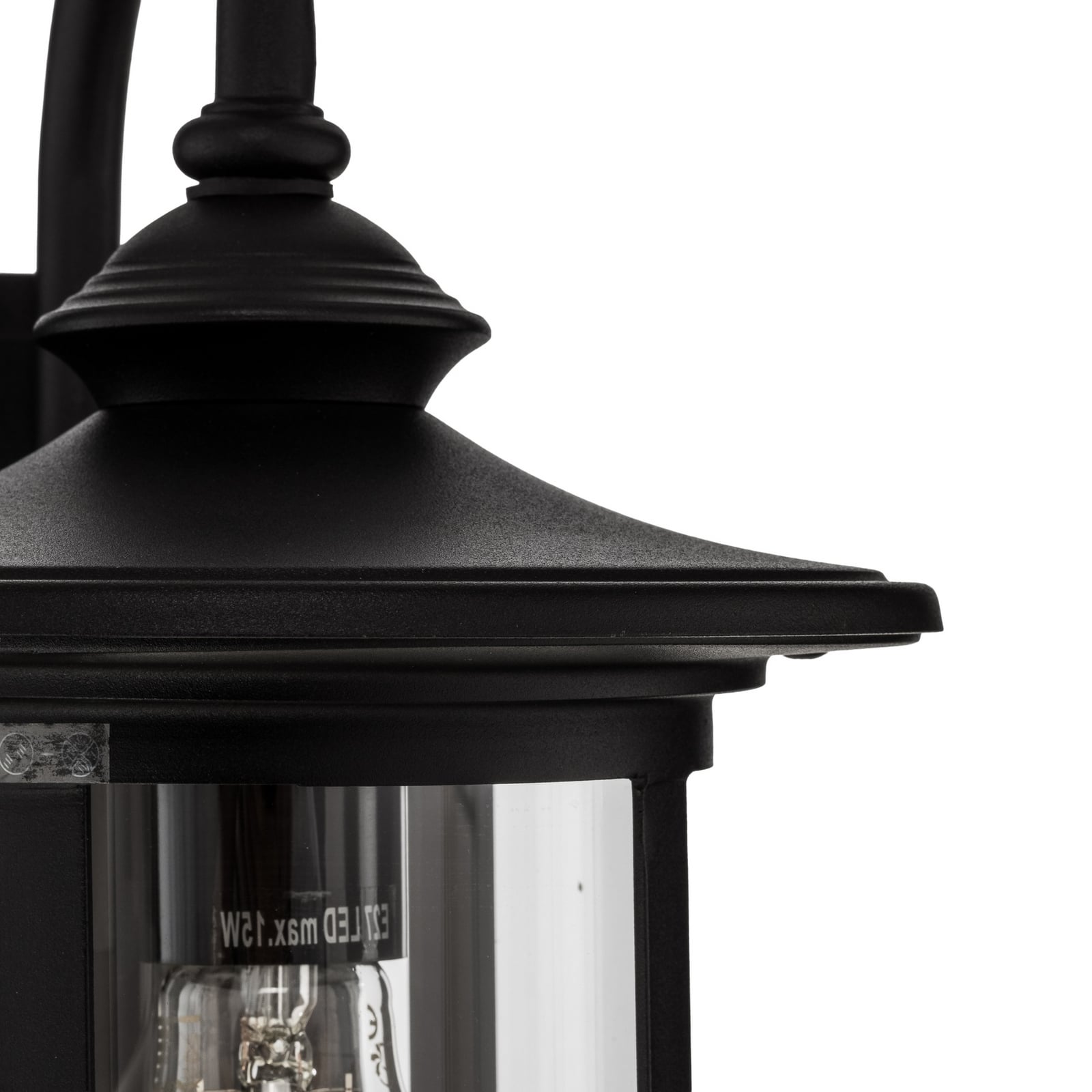 Zayn Ścienna Lampa Ogrodowa Black/Clear - Lindby