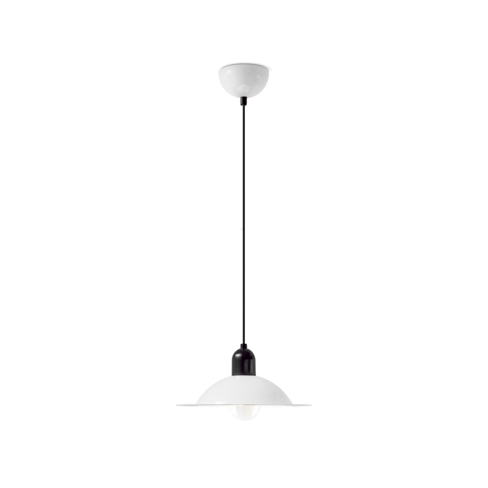 Stilnovo Lampiatta LED-hänglampa, Ø 28cm, vit