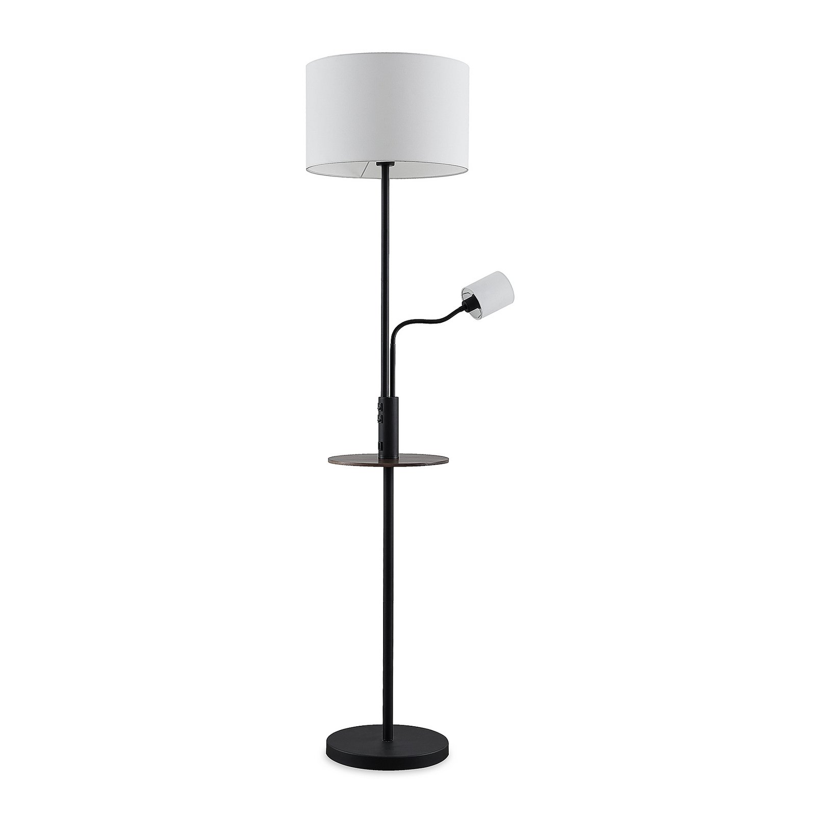 Aovan Gulvlampe USB Black - Lindby
