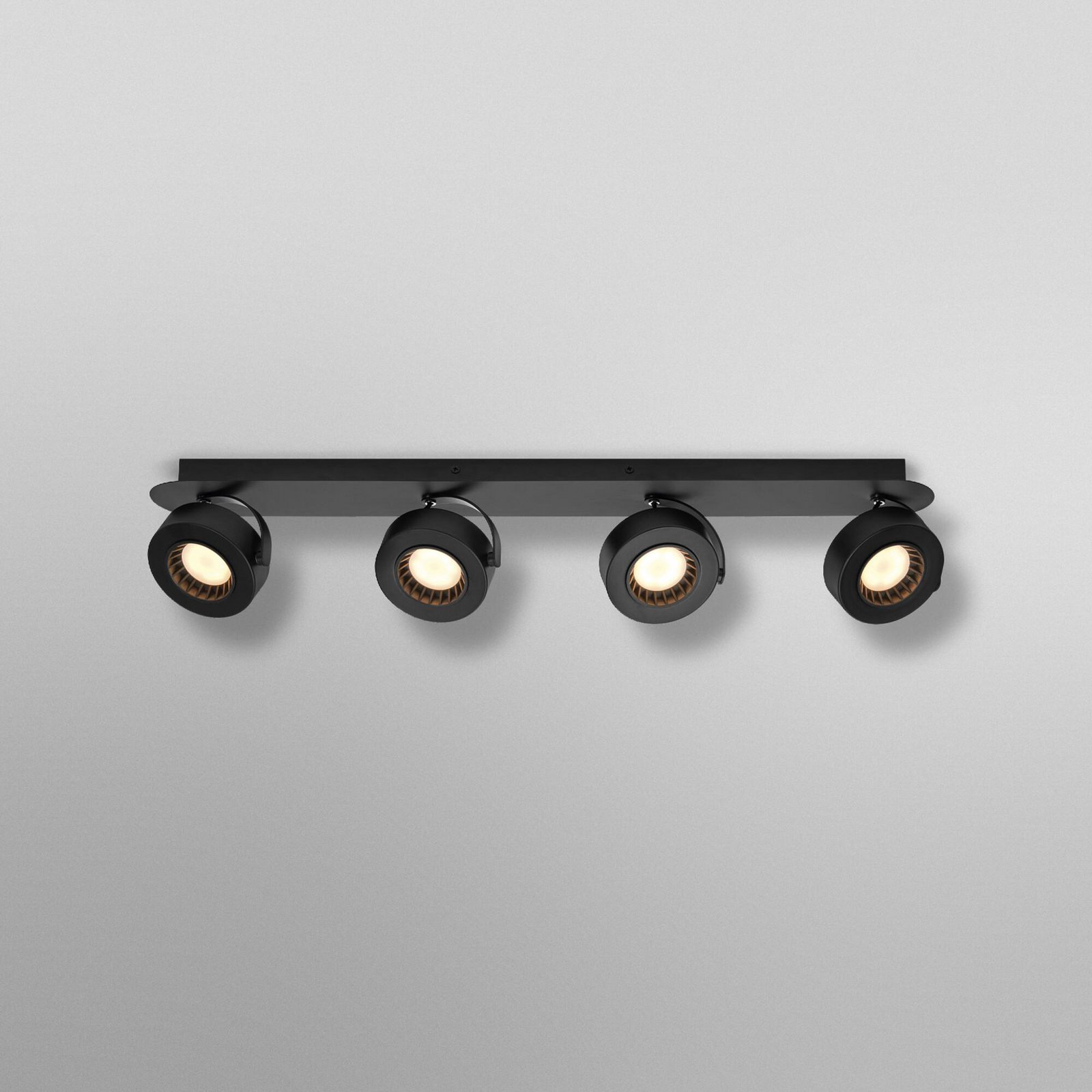 OSRAM LED-Deckenstrahler VENUS schwarz 4-flg. Metall 3.000 K