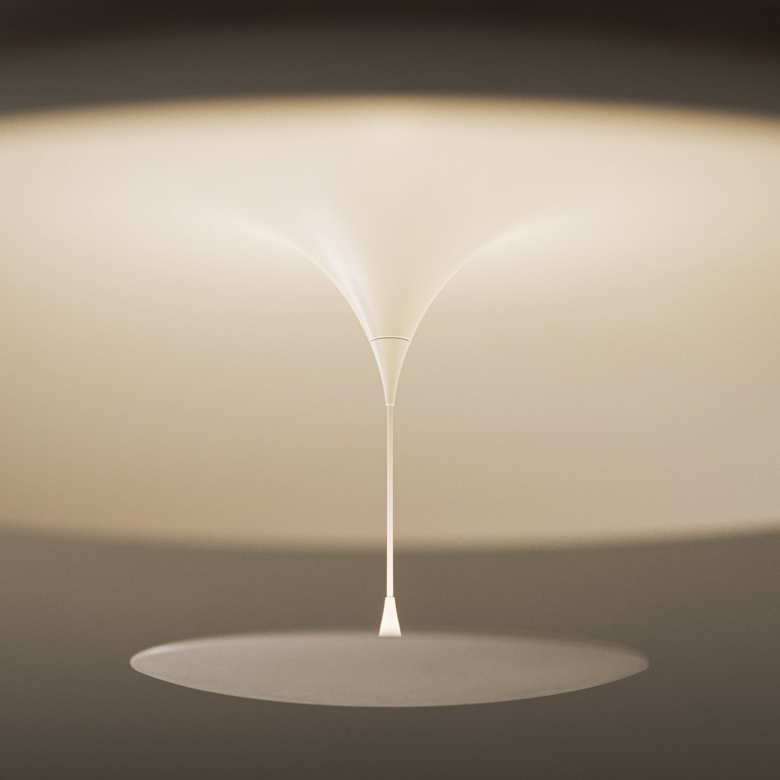 Karman LED ceiling light BLANCO, Ø 60 cm, white, metal