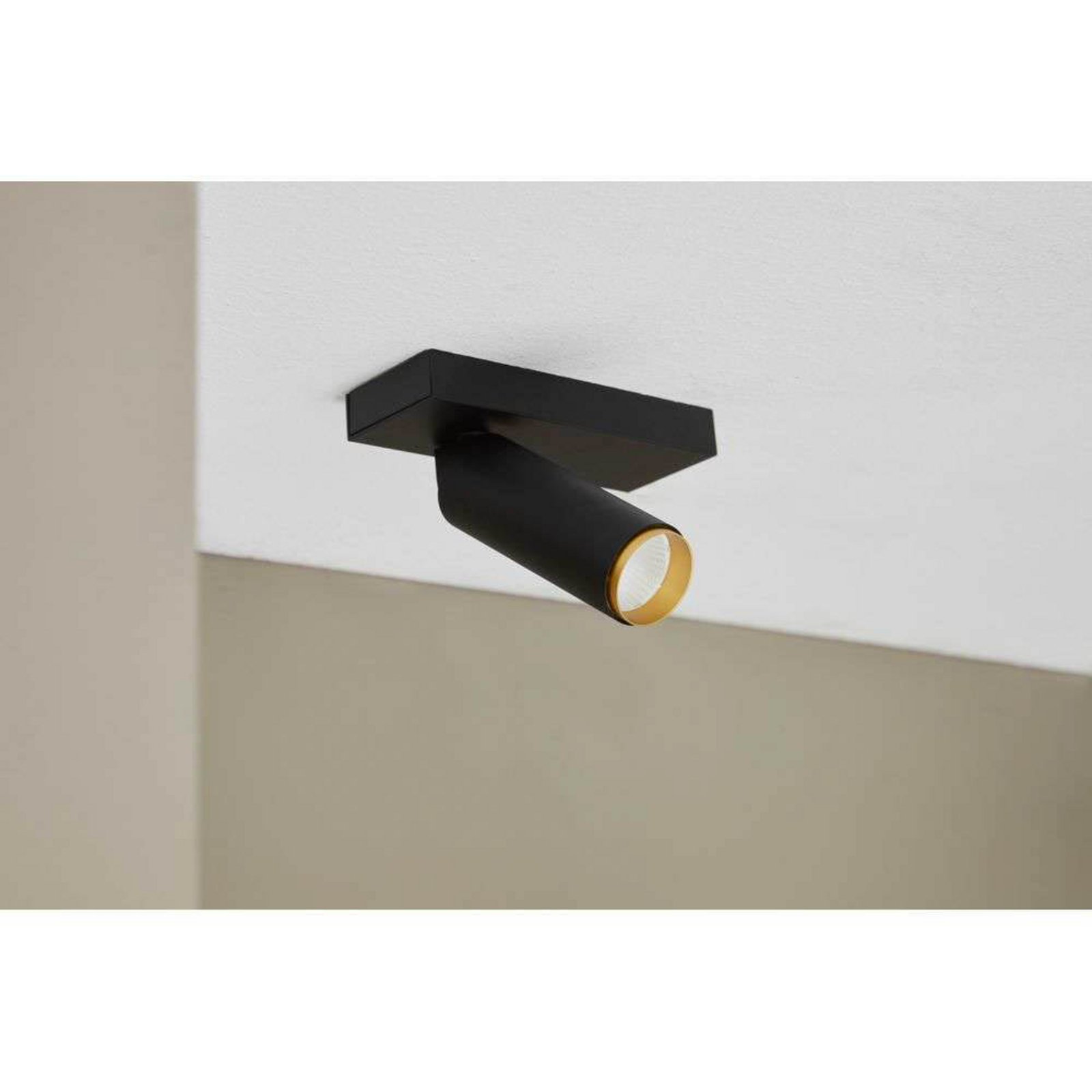 X-Beam Plafondlamp Enkel Black Gold - Loom Design