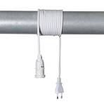 E14-Fassung Lacy mit Kabel, weiß