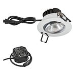 EVN PC65 buiten-inbouwlamp rond, 3000K chroom