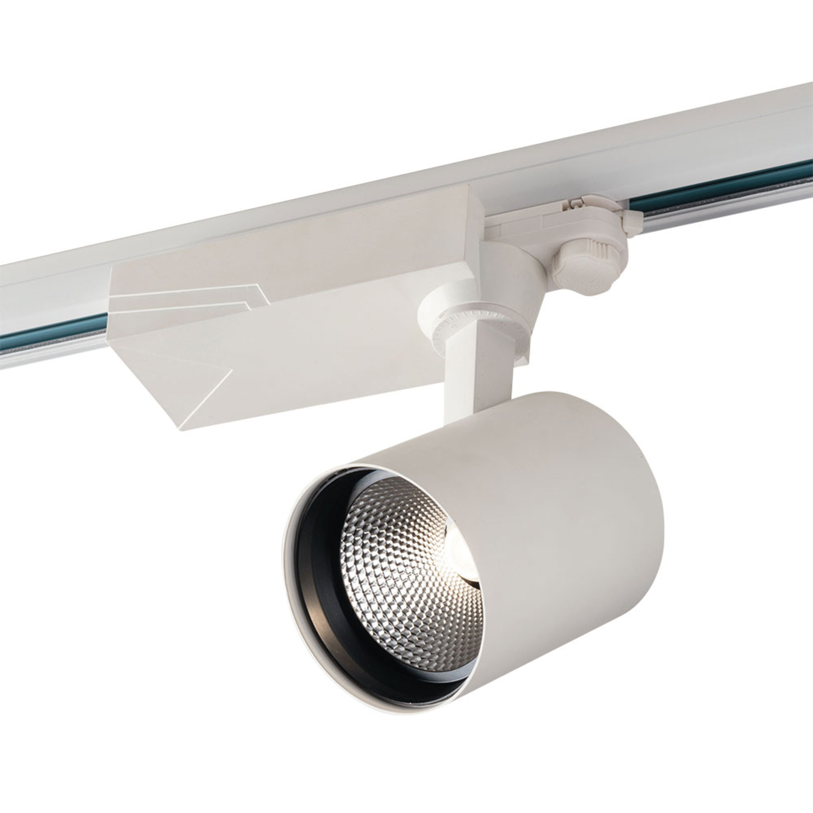 Eco-Light Eagle LED track spotlight 3,000 K 10 W white, aluminium, 10 W, energy efficiency: A+, W: 12.5 cm, H: 25 cm