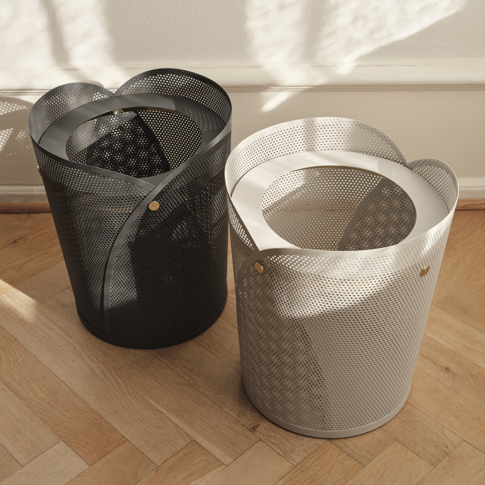 Papelera Oya, gris oscuro, 35 cm, 20 litros, acero - GEJST
