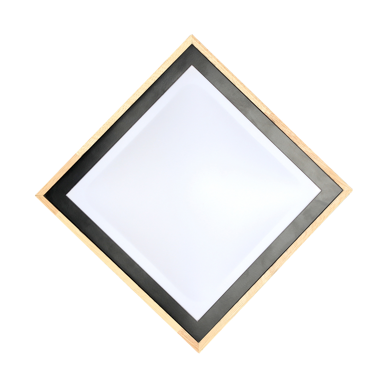 Solstar LED ceiling light, angular 28.5 x 28.5 cm