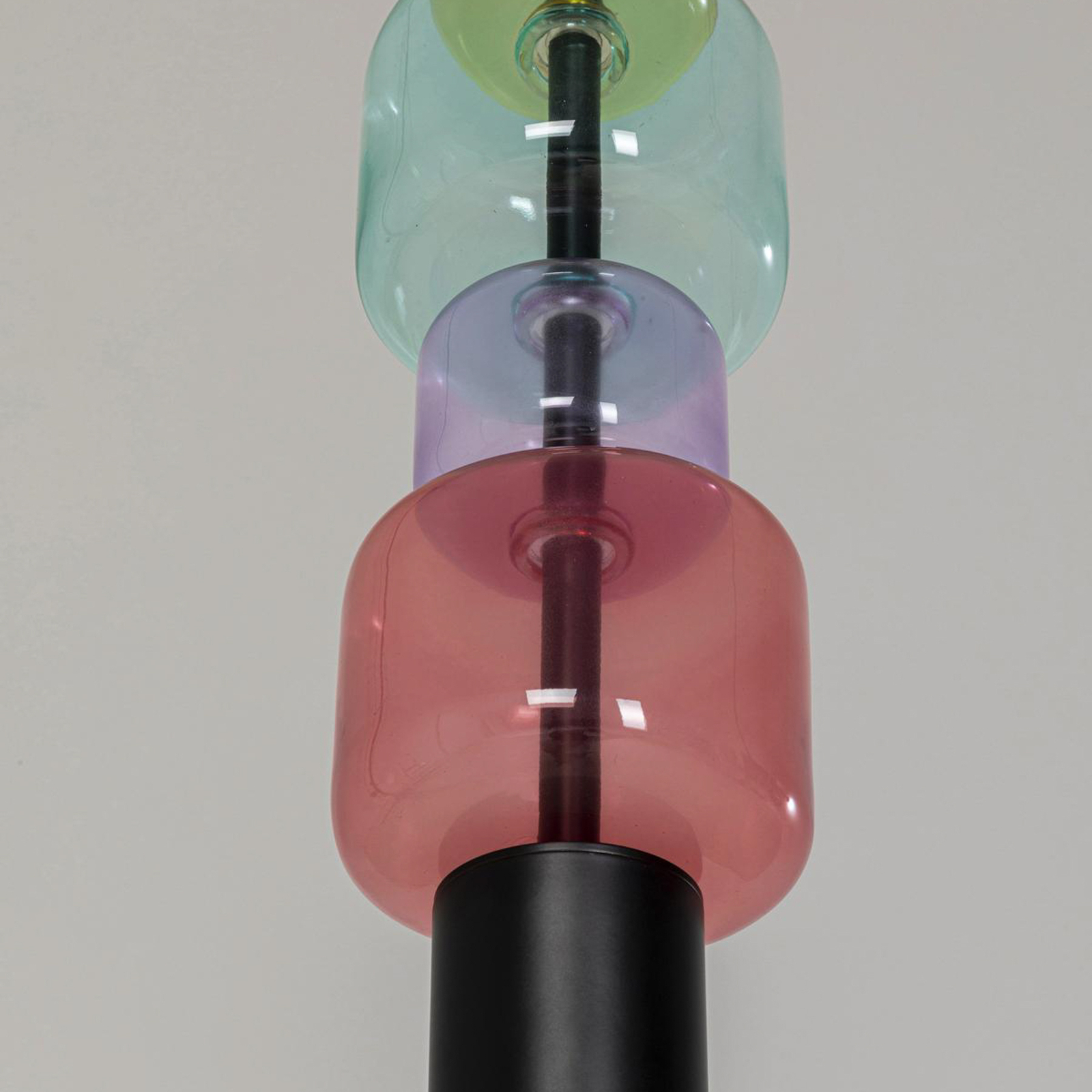KARE Piekaramā lampa Candy Bar Colore, daudzkrāsains stikls, 1 lampa