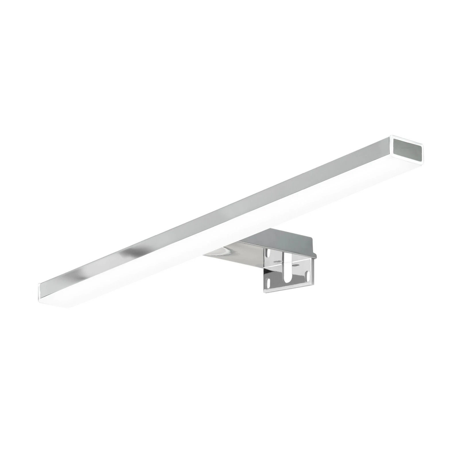 Esther 2 LED καθρέφτης, χρώμιο, 28 cm
