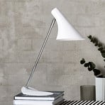 Vanilla table lamp, adjustable, white