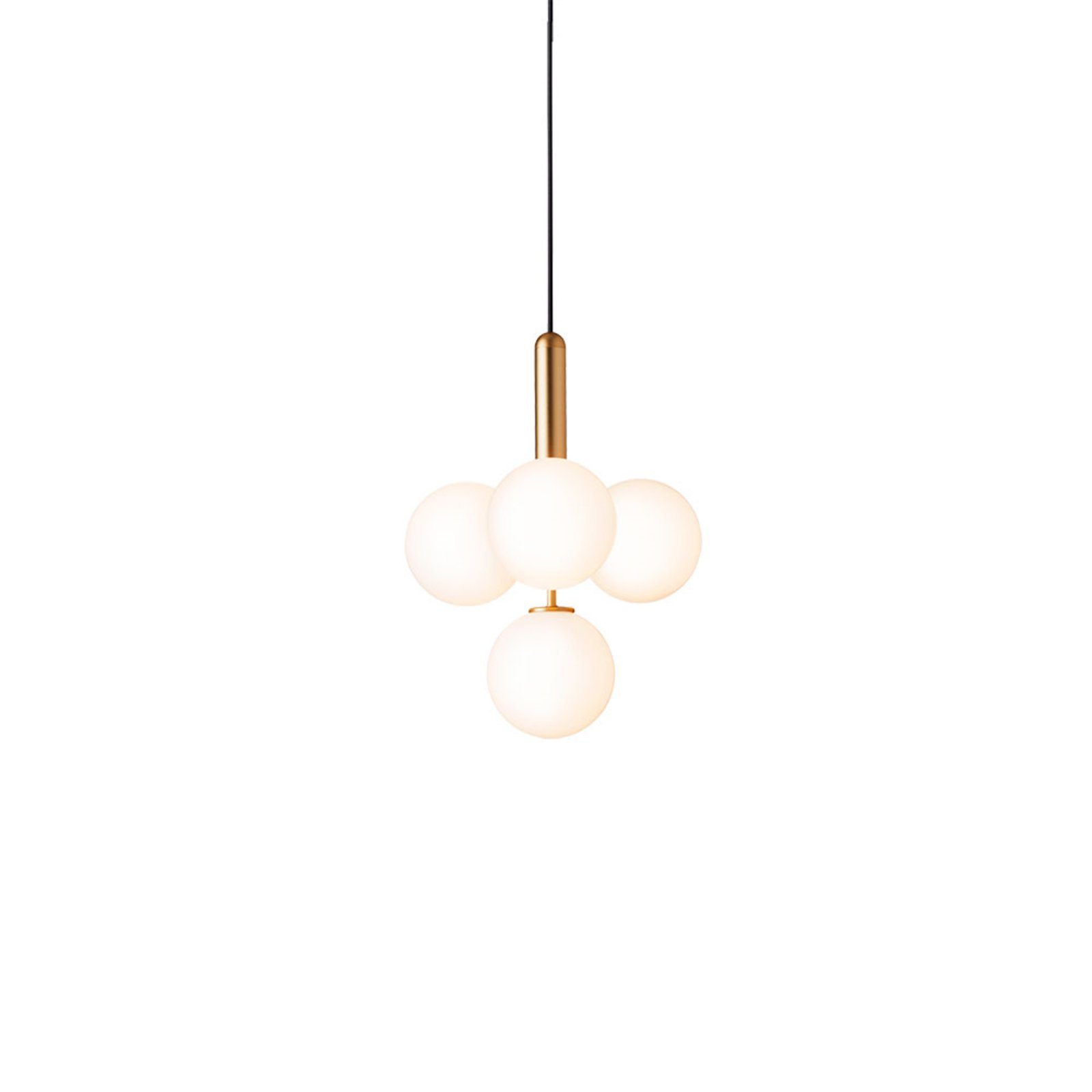 Miira 4 Candelabro Brass/Opal White - Nuura