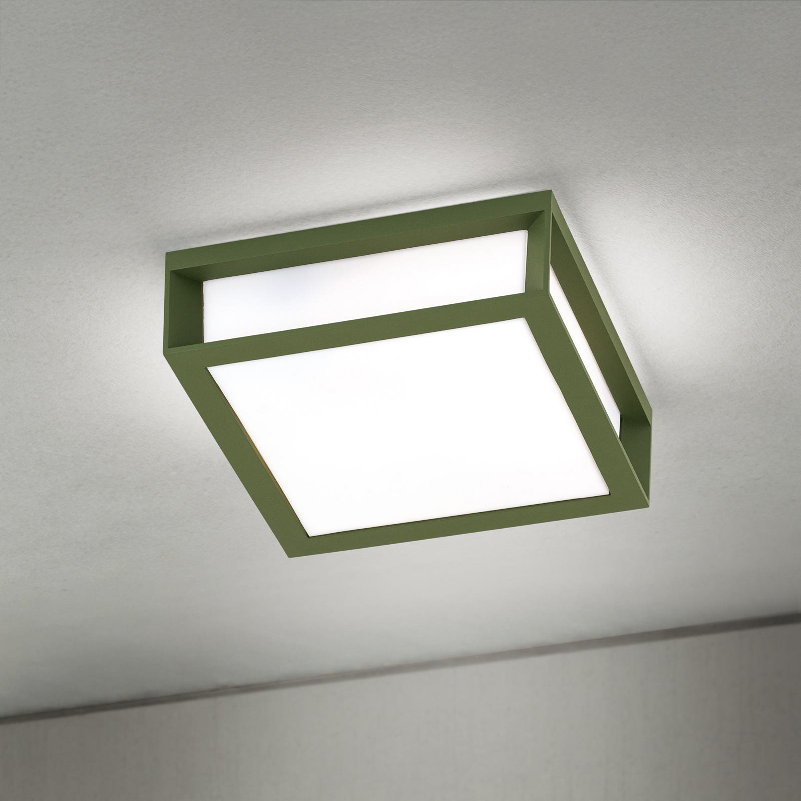 Lampada da esterno Henry, verde, alluminio pressofuso, E27, IP44