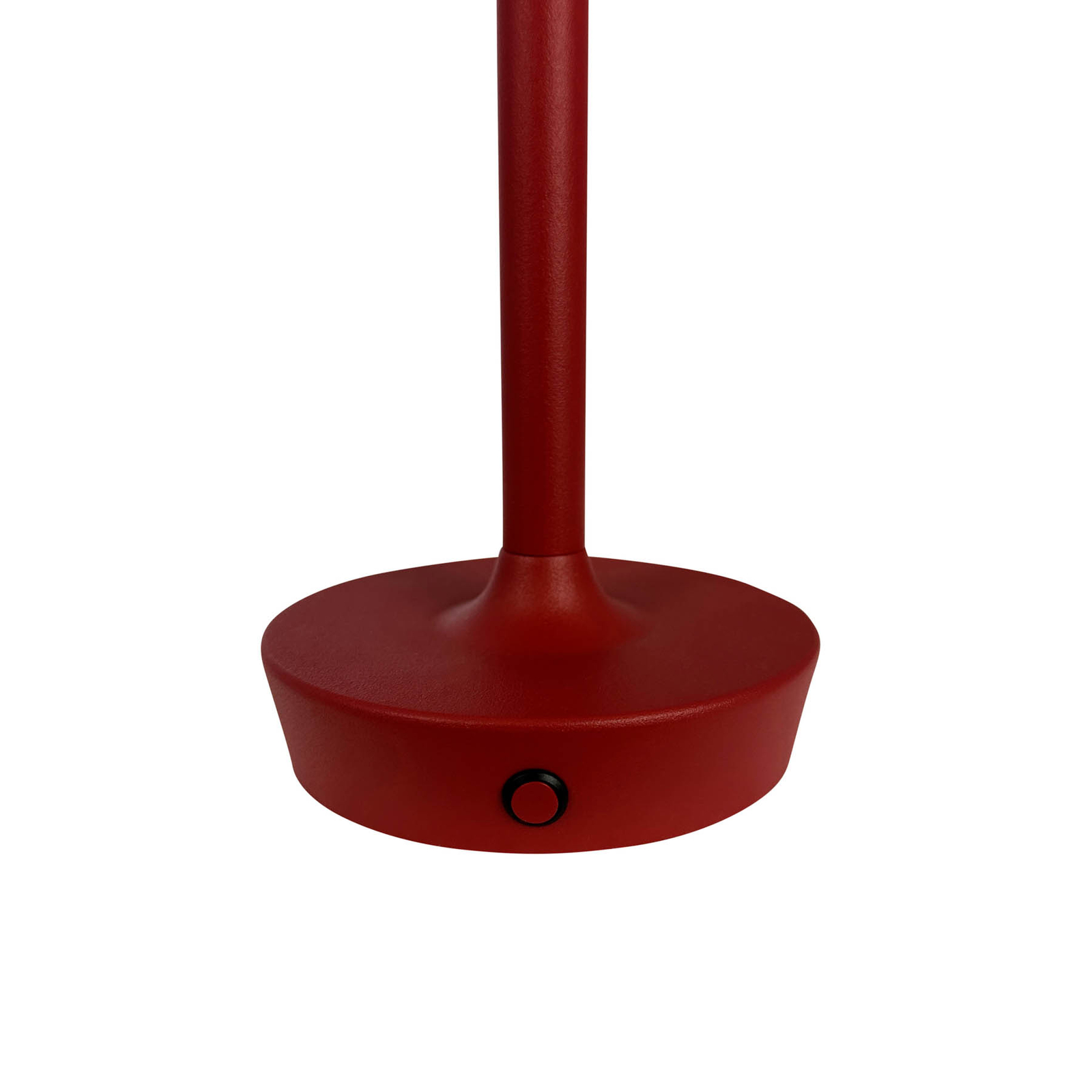 Dyberg Larsen Lampe à poser LED rechargeable Flow, rouge, hauteur 25 cm