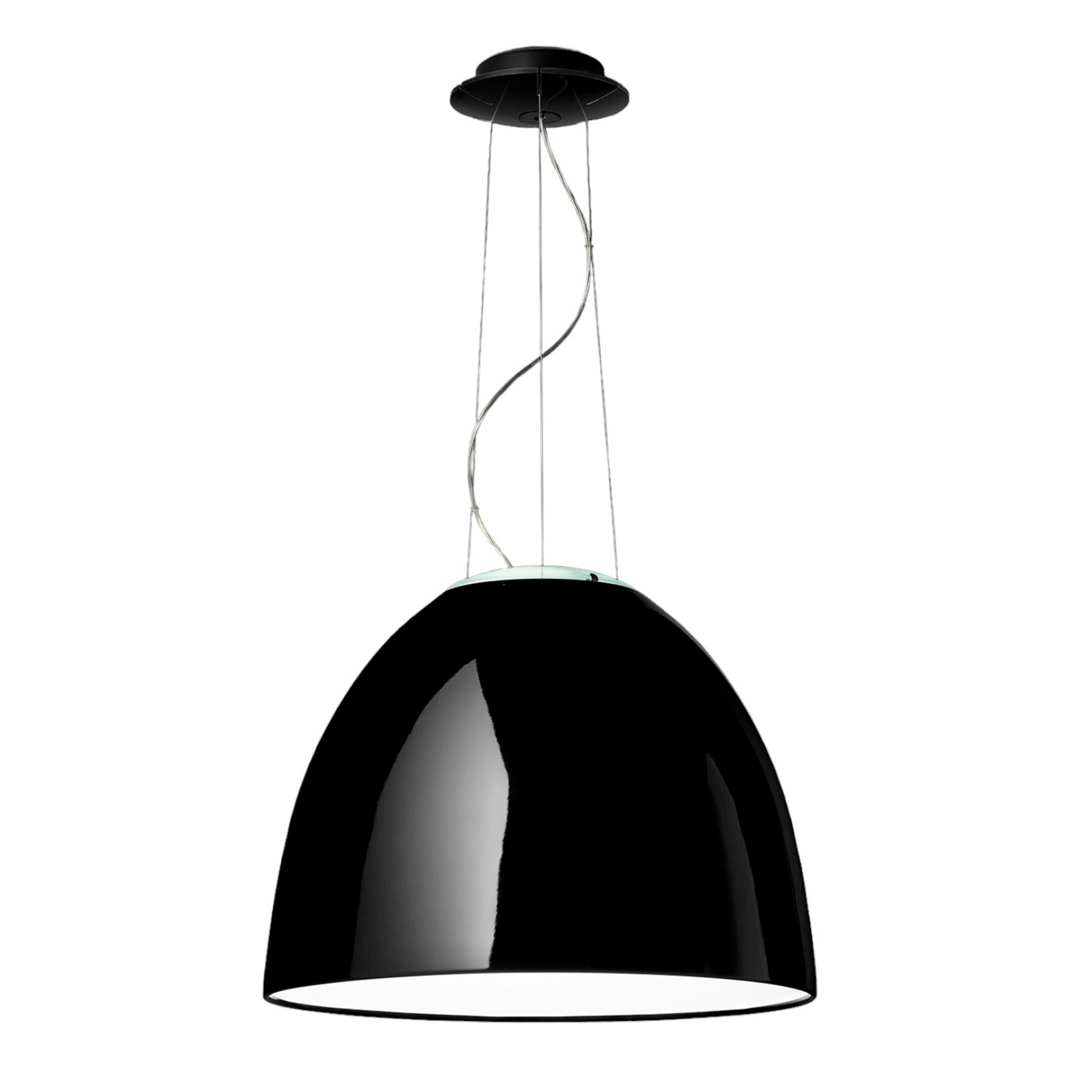 Nur Gloss LED-Hängelampe App schwarz - Artemide