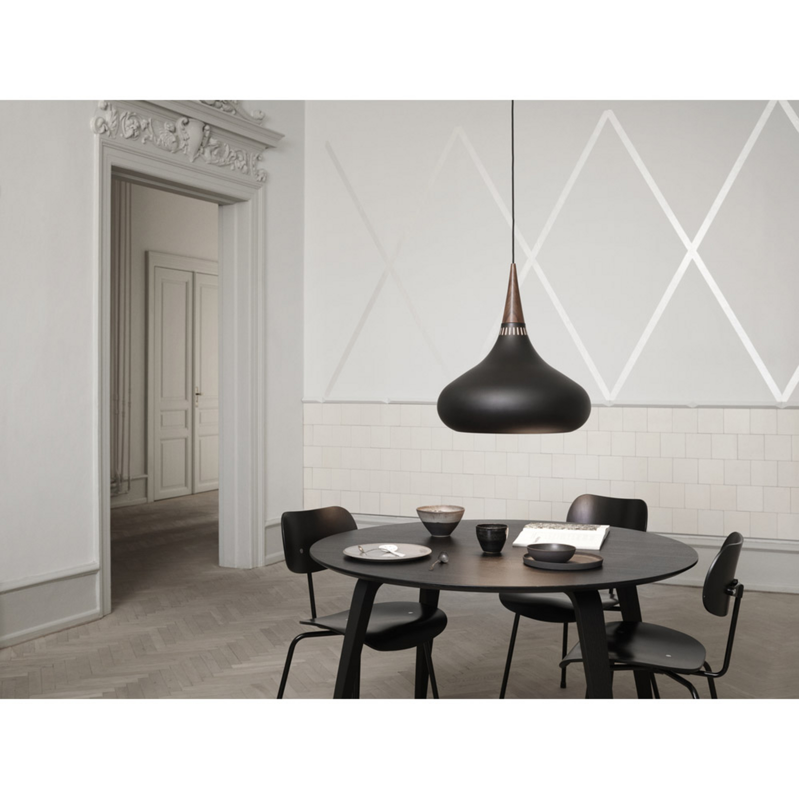 Orient Svart P1 Taklampa 3m Sladd - Fritz Hansen