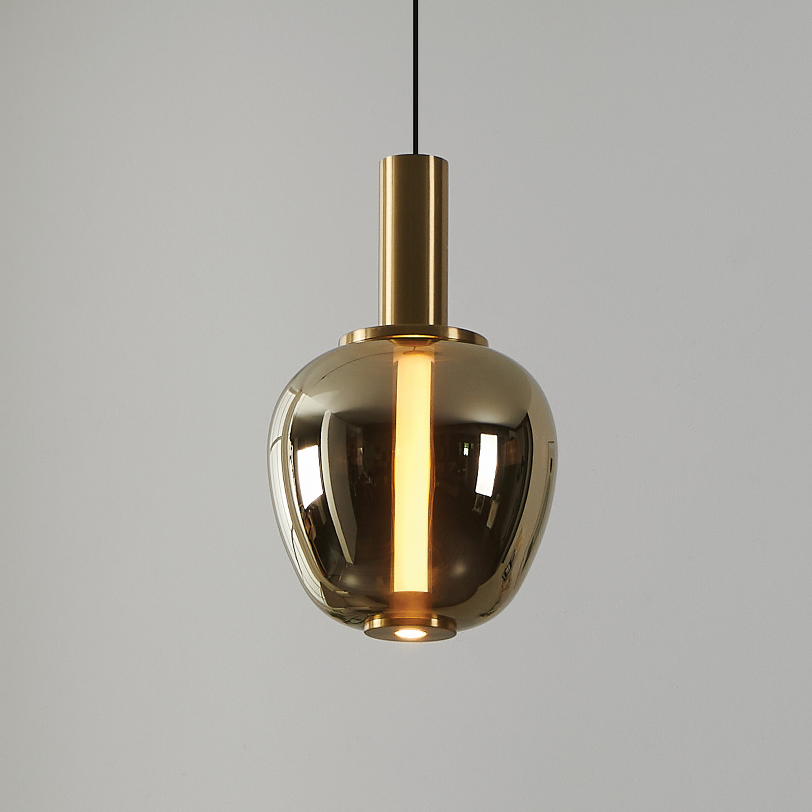 Suspension LED Fruitera dorée Ø 21 cm en verre CCT - Stars of Light