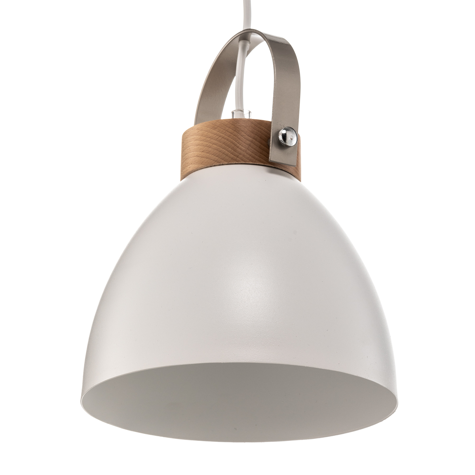 Bergen pendant light, two-bulb, white