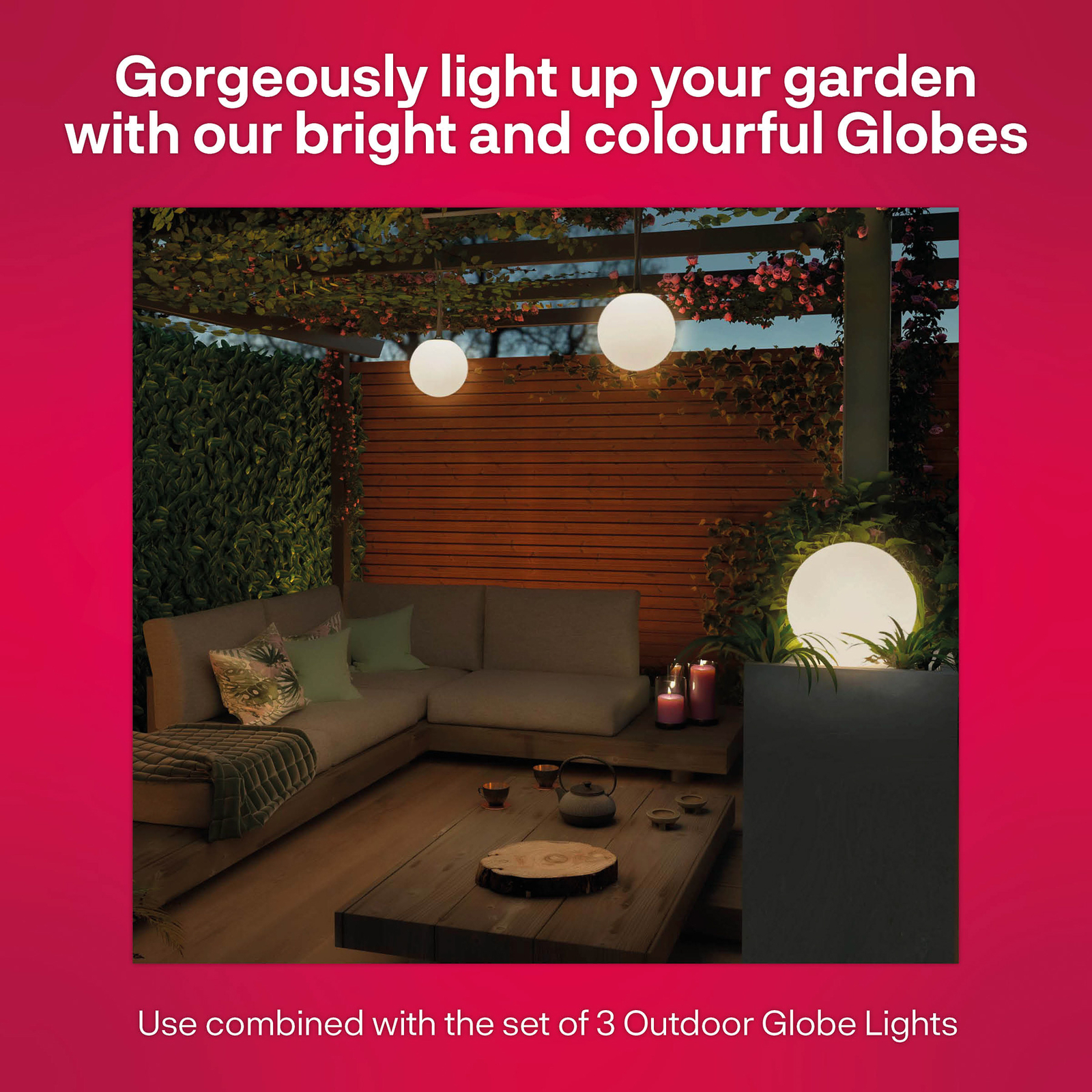 Inn Smart Outdoor Globe Colour LED-kule, ekstra