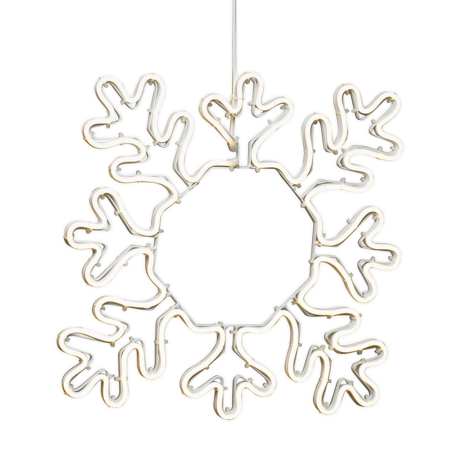 Hópehely LED dekoratív sziluett kültérre