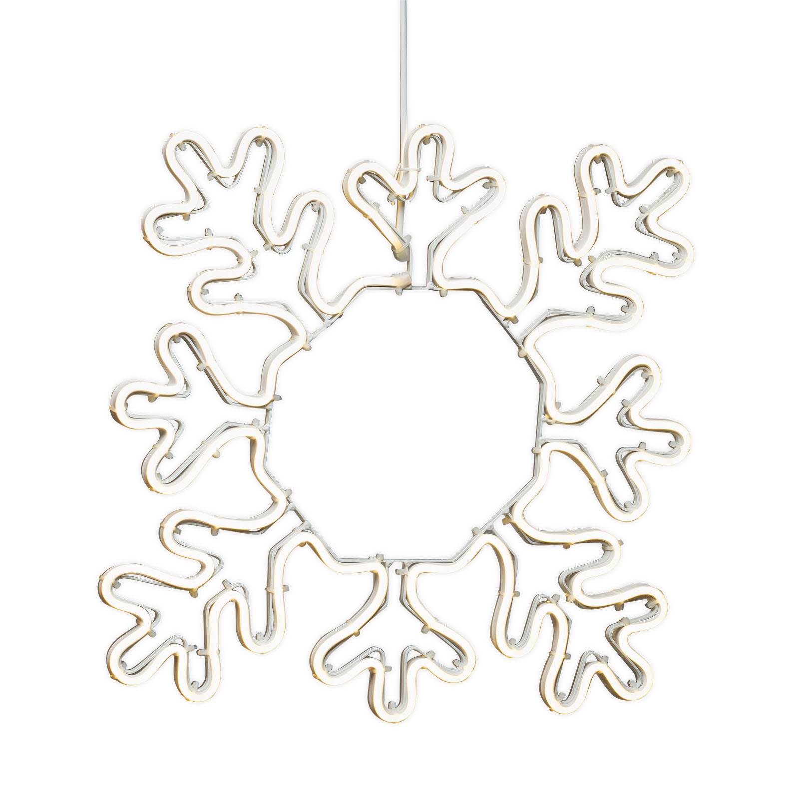 Silhouette déco LED Flocon de neige pour extérieur