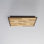 Paul Neuhaus Smart LED лампа за таван Q-Acoustic wood 62 x 62 cm