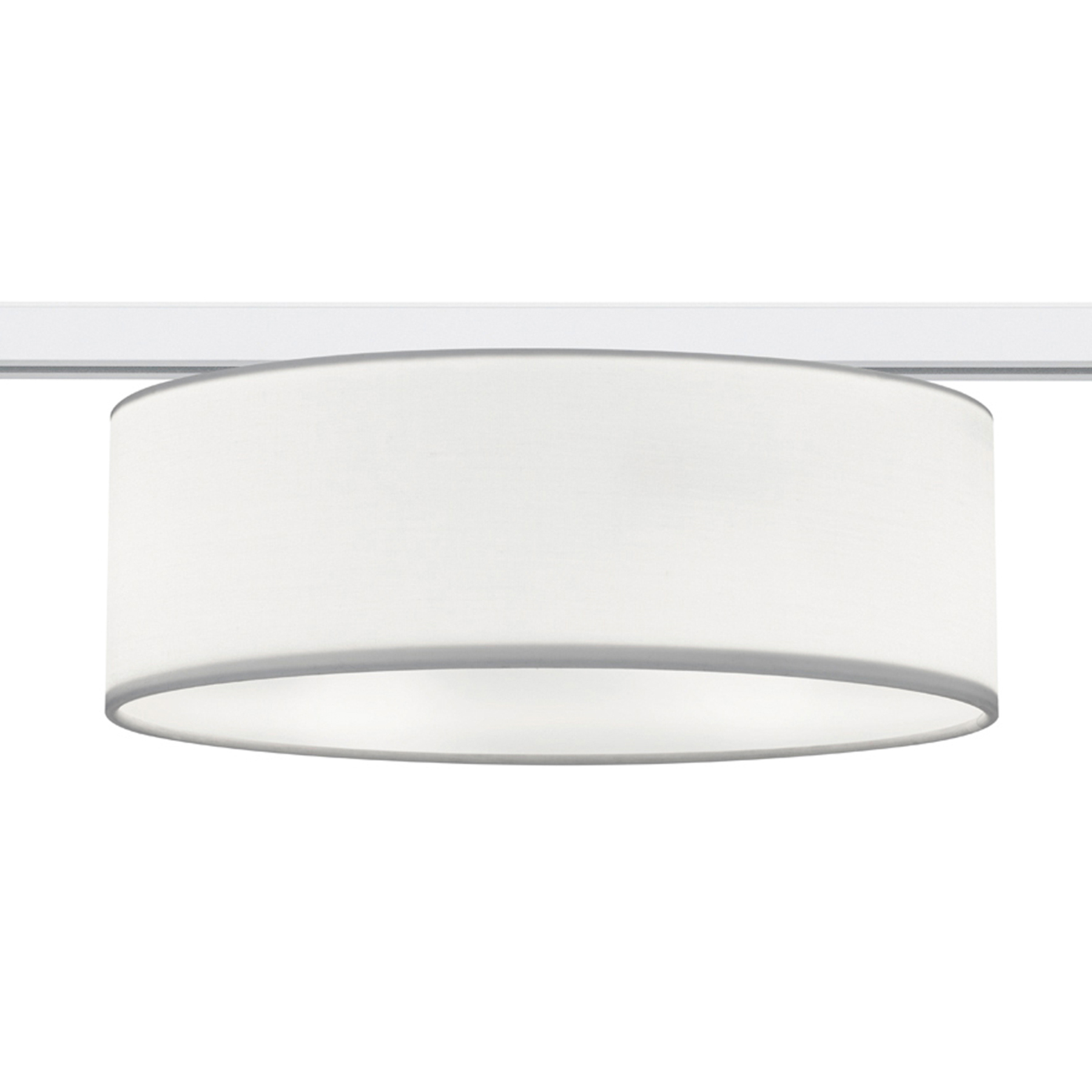 Trio Lighting DUOline 763902 2-circuit ceiling light 2xE27 white, for Living / Dining Room, fabric, metal, E27, 25 W, energy efficiency: A++, H: 16 cm