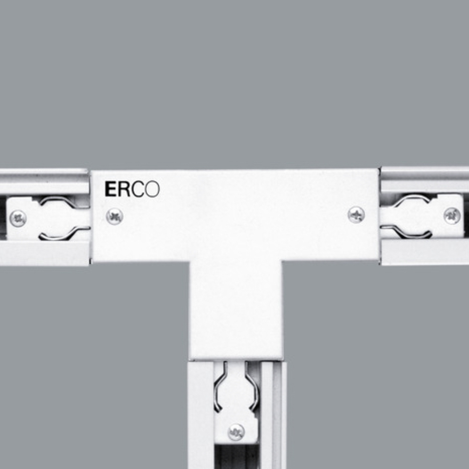 ERCO 3-Phasen-T-Verbinder Schutzl. rechts, weiß