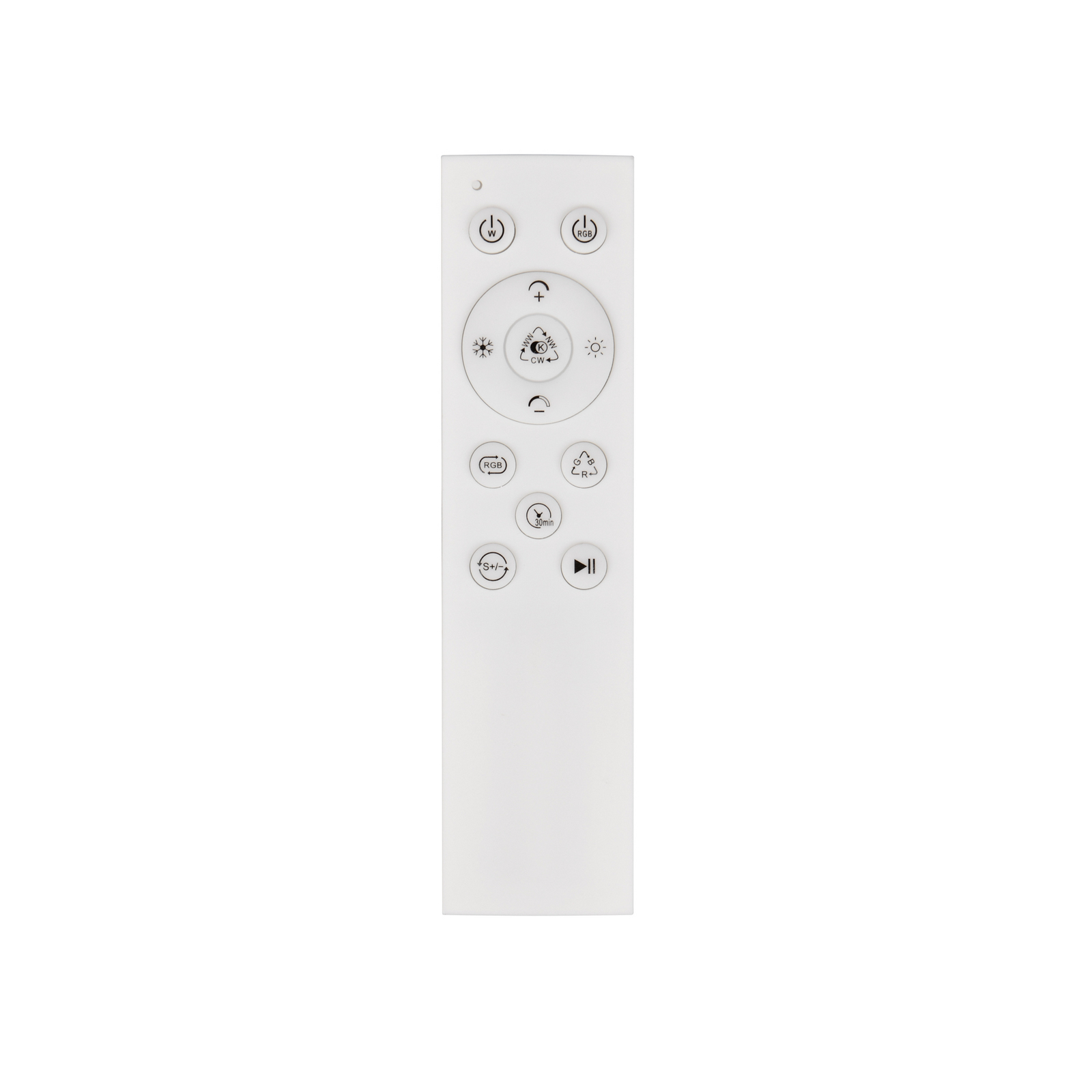 Plafoniera LED Pavo, grigia, in plastica, RGBW, con telecomando Plafoniera LED Pavo, grigia, in plastica, RGBW, con telecomando