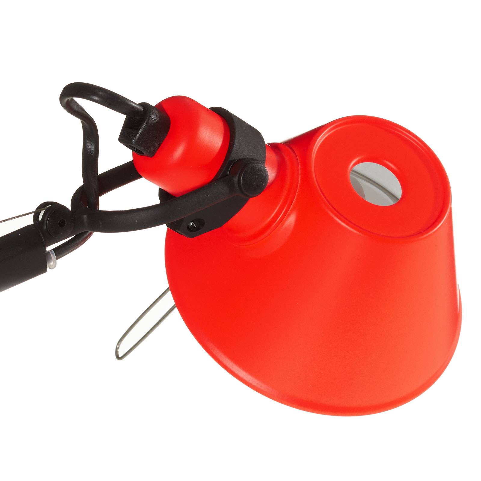 Stolik Artemide Tolomeo Micro Bicolour czarny/koralowy