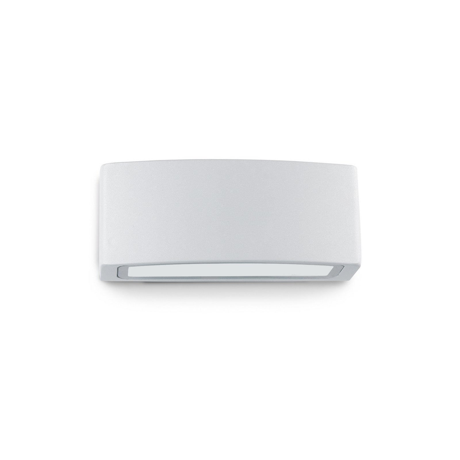 Ideal Lux utomhusvägglampa Andromeda, grå, bredd 22 cm, aluminium