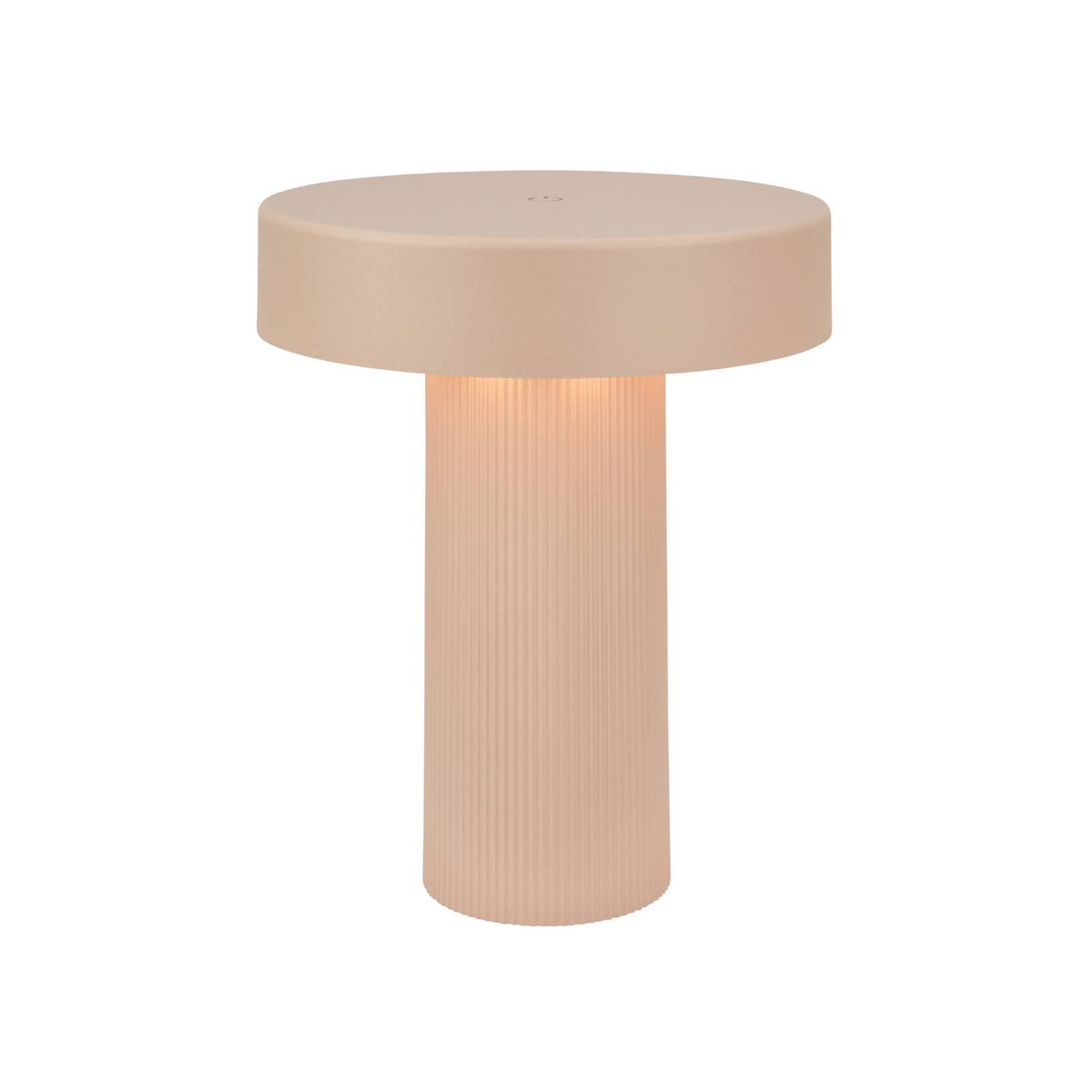 LED-Akku-Tischleuchte Bito, beige/beige, Höhe 20 cm, IP44