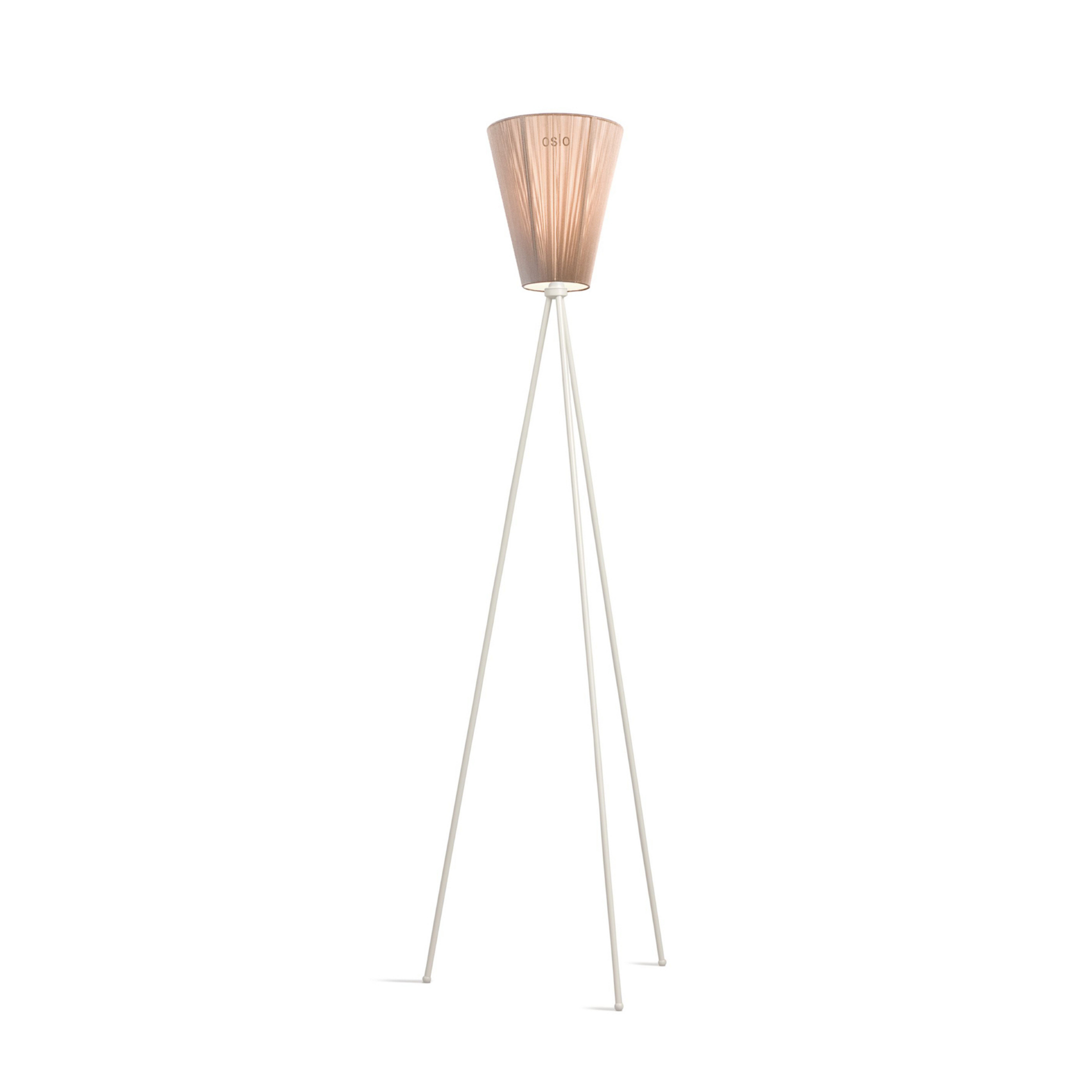 Oslo Wood Lampadar White/Beige - Northern