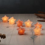 Guirlande lumineuse Cristaux lumineux Étoile, cristaux de sel ambre