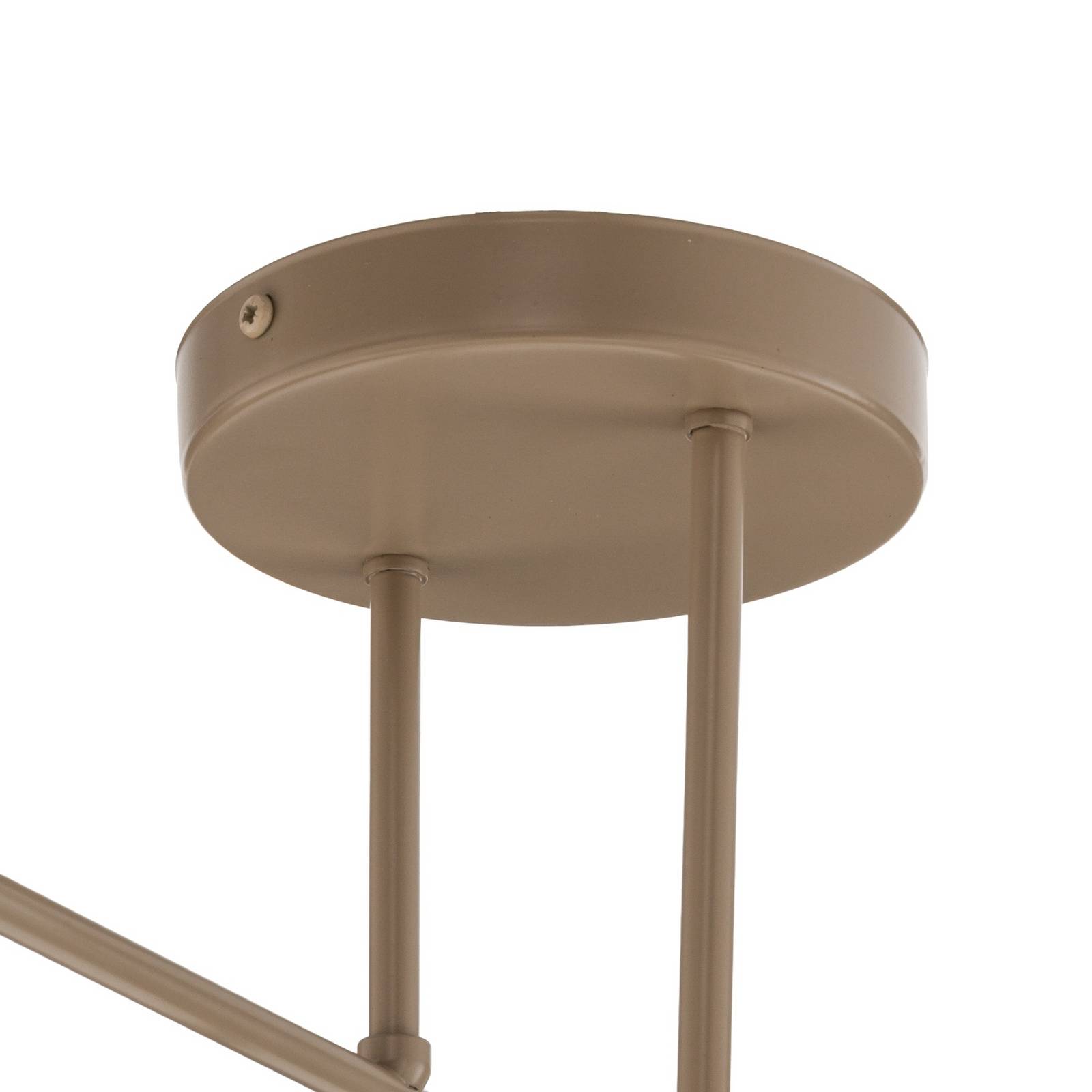 Lampa sufitowa ROMA, beżowa, długość 75 cm, 4-punktowa, szkło/metal