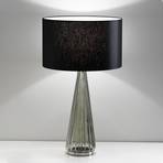Costa Rica bordlampe, sort skærm, grå fod