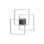 Ideal Lux LED-vägglampa Frame svart 3 lampor 59 x 59,5 cm