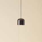 Suspension LED Lindby Lumaro, noir, Ø 8,2 cm, aluminium, 48V