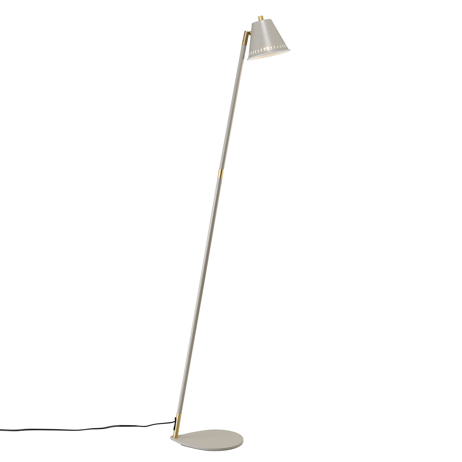 Nordlux Pine floor lamp, grey, for Living / Dining Room, metal, GU10, 15 W, energy efficiency: A++, W: 18 cm, H: 133 cm