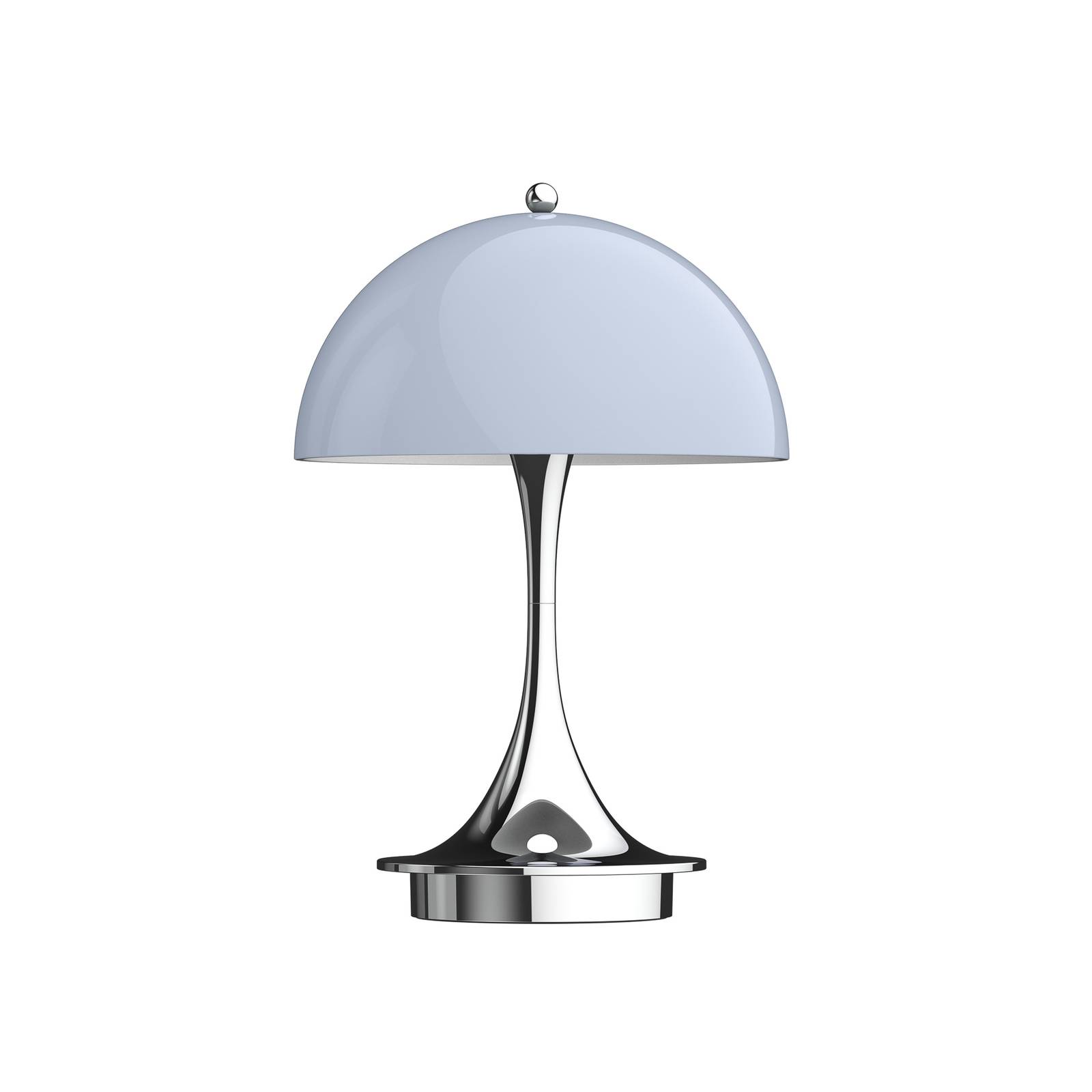 Louis Poulsen Panthella Portable V2 Table Lamp - Living / Dining Room - dimmable - Design - Silver