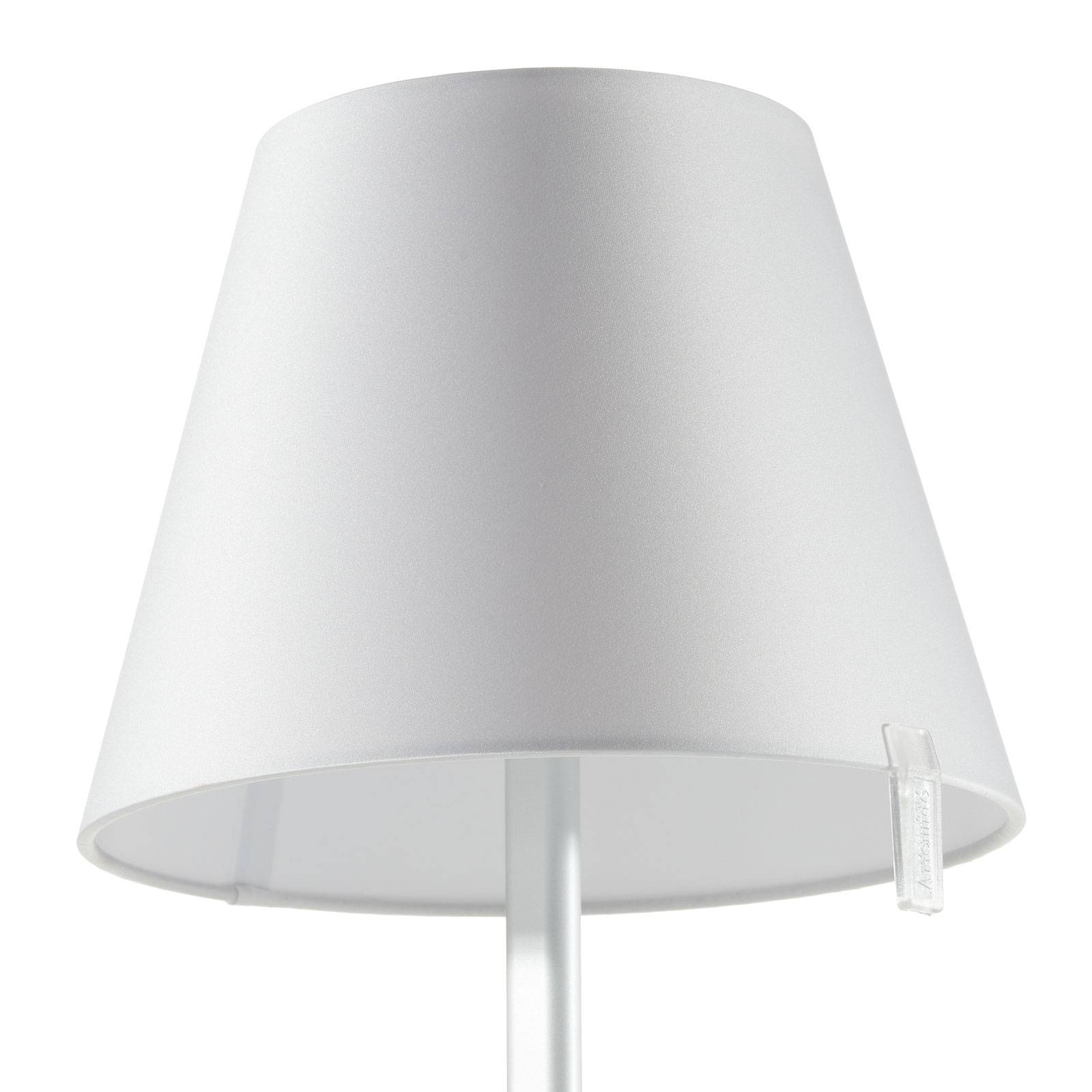 Lampka nocna Melampo notte, szara