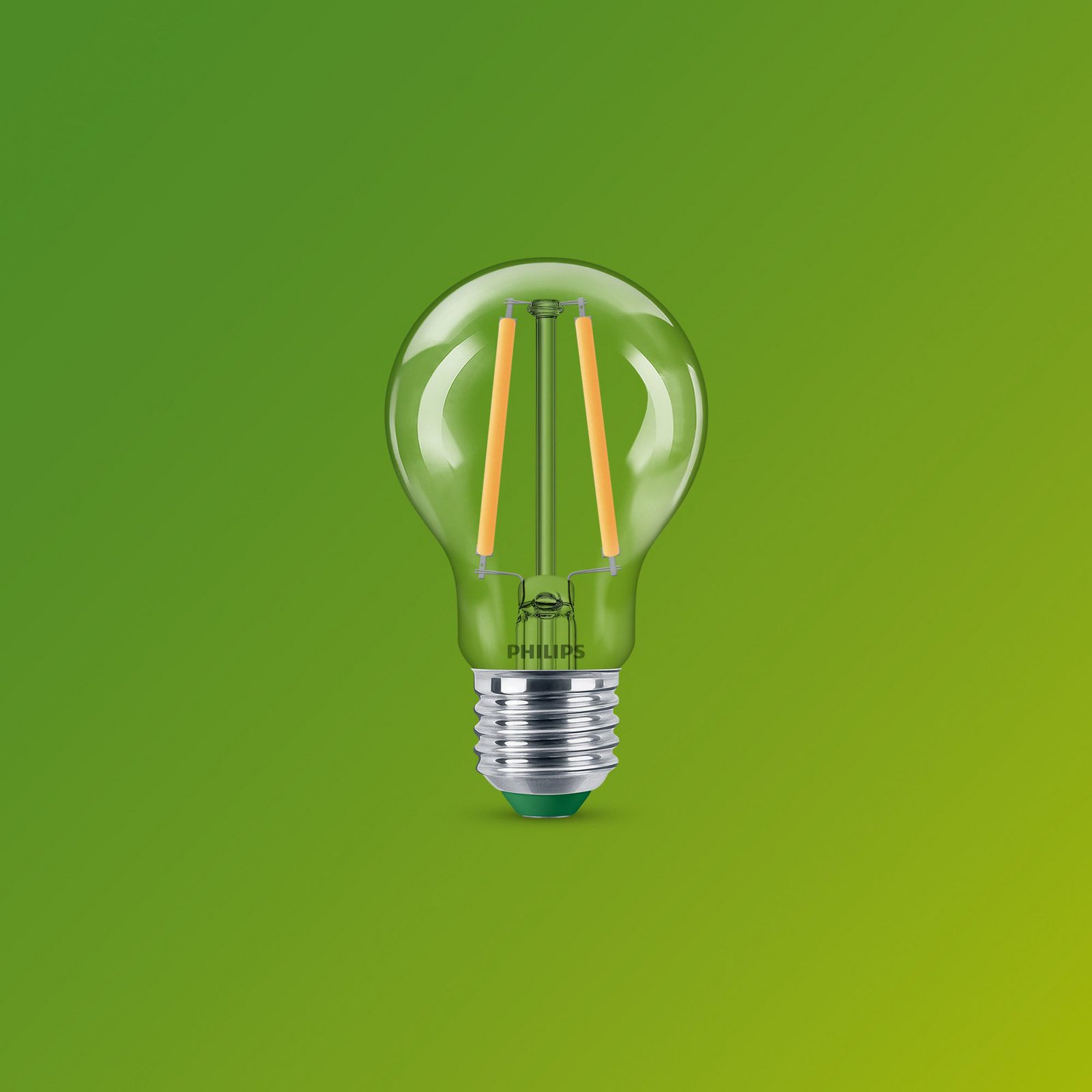 Philips LED-pære E27 A60 2,3W 485lm 2700K filament 6-pak