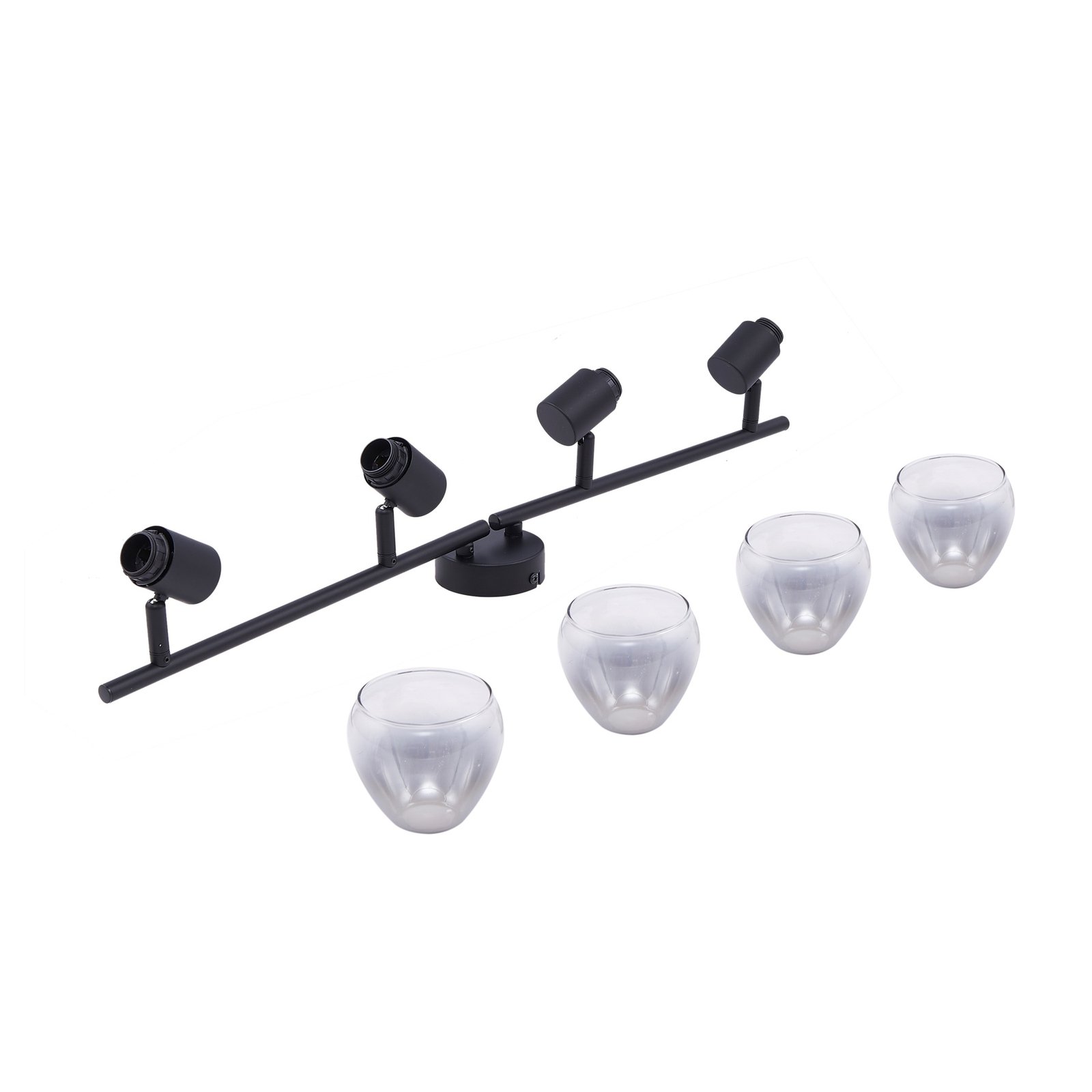 Pendura 4 Deckenleuchte Schwarz - Lindby