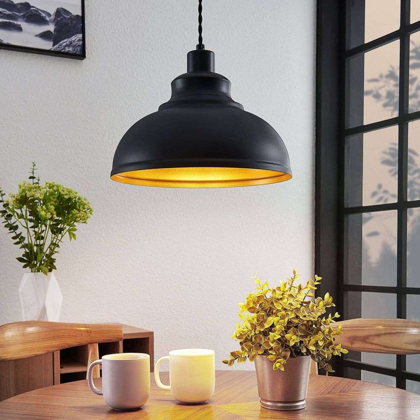 Albertine Pendant Black - Lindby