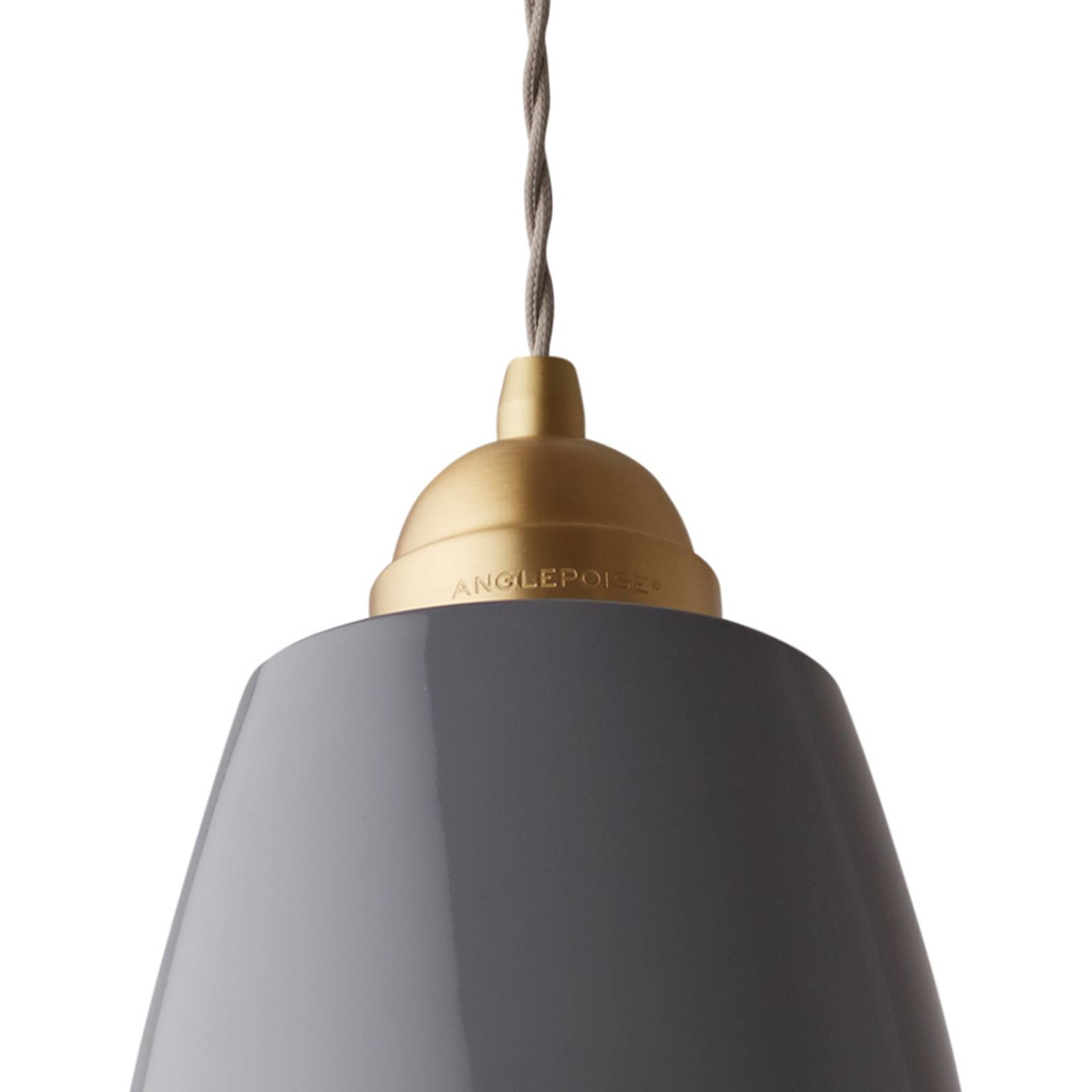 Anglepoise Original 1227 Maxi Brass lampa szara