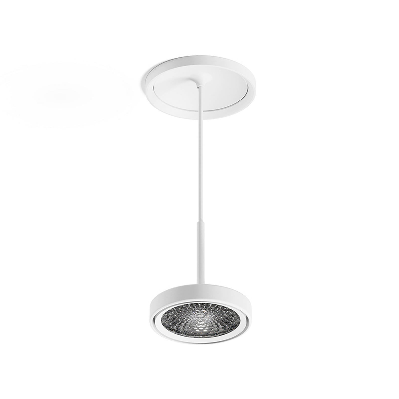 Suspension LED Nivo, blanche, 36°, encastrable, à intensité variable - Sigor