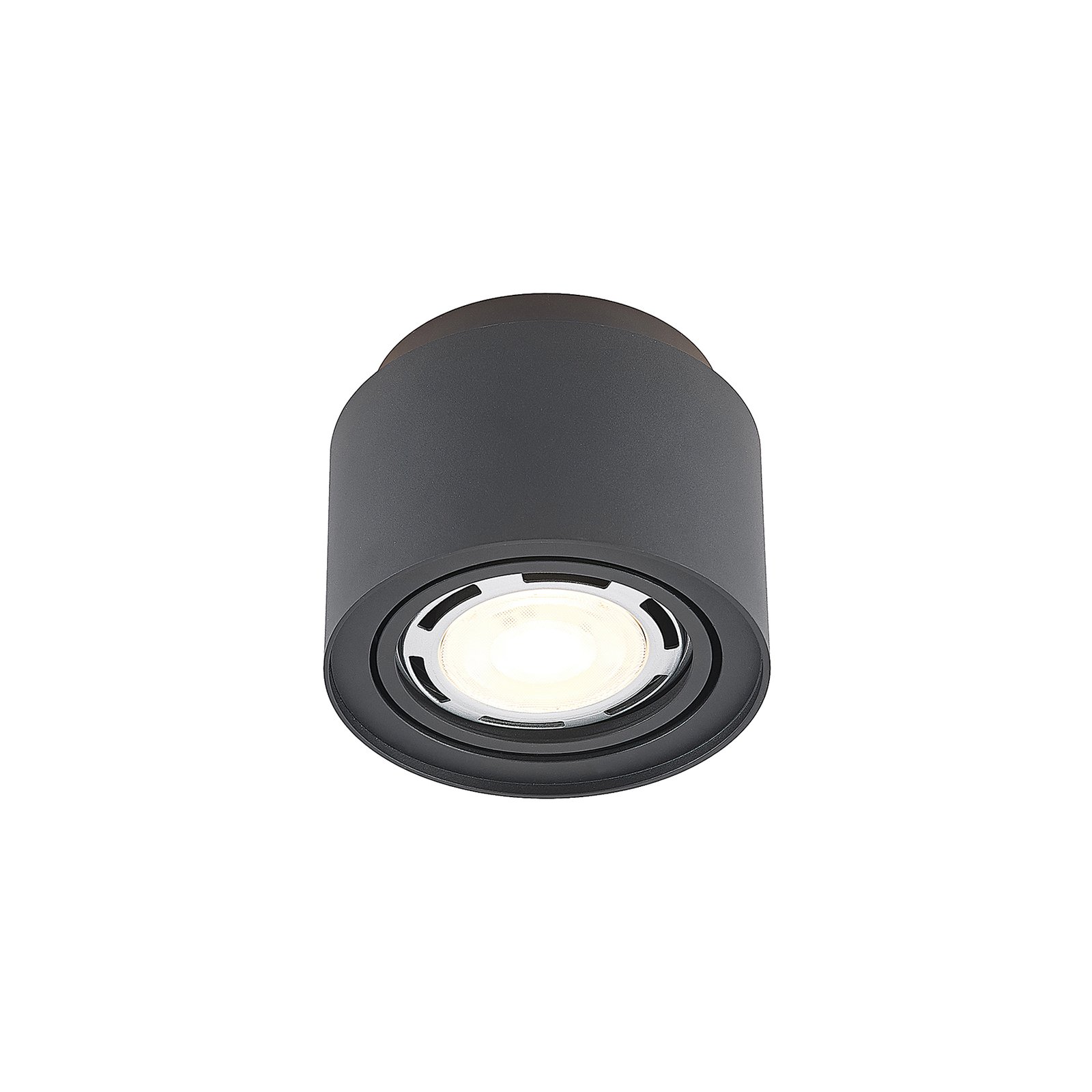 Arcchio plafondlamp Talima, rond, zwart, aluminium, set van 3