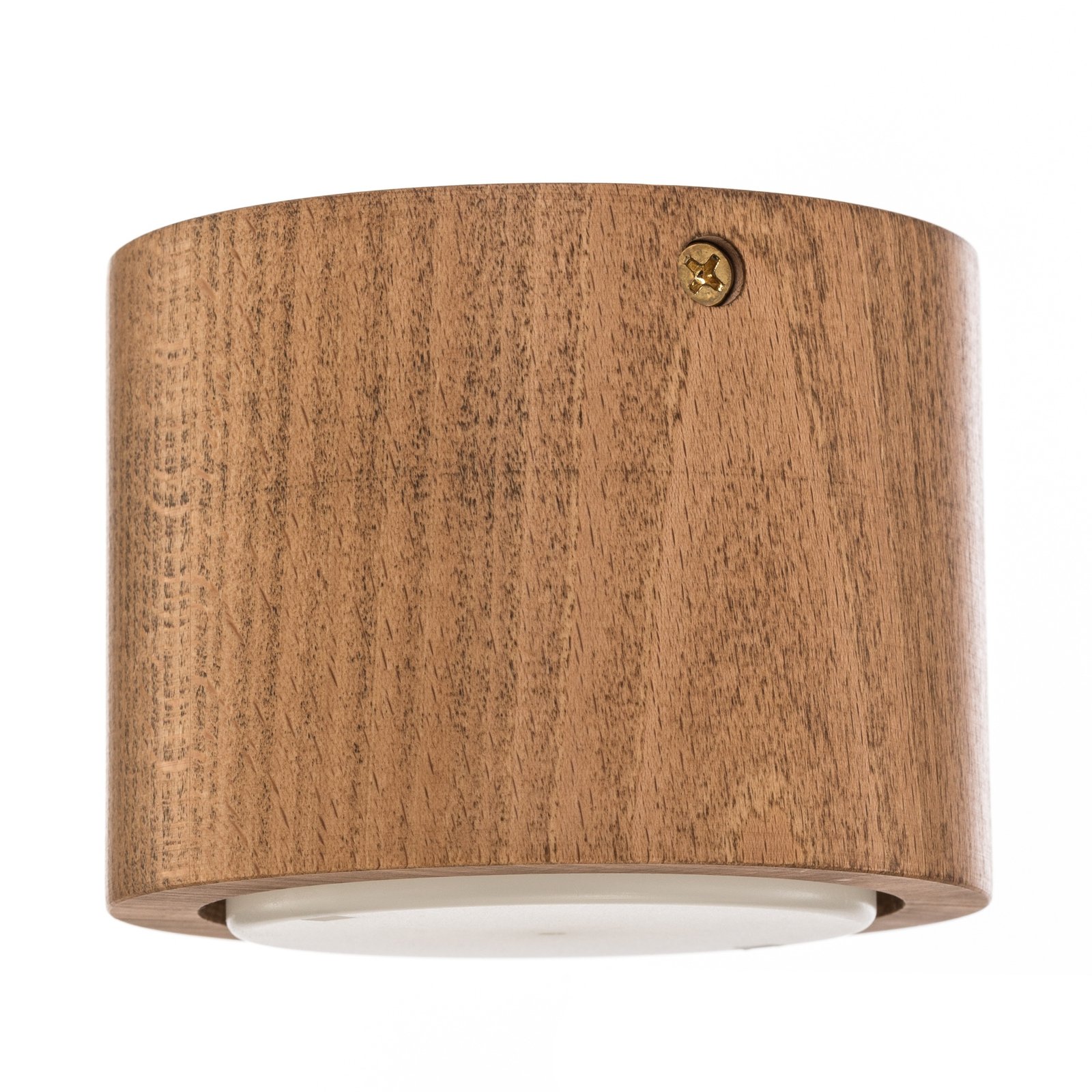 Envostar Ernest downlight GX53, wood, round