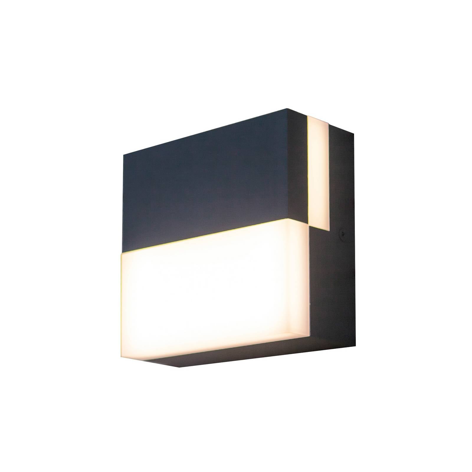 LED-Außenwandleuchte DOMINO, dunkelgrau, 14 x 14 cm, IP65