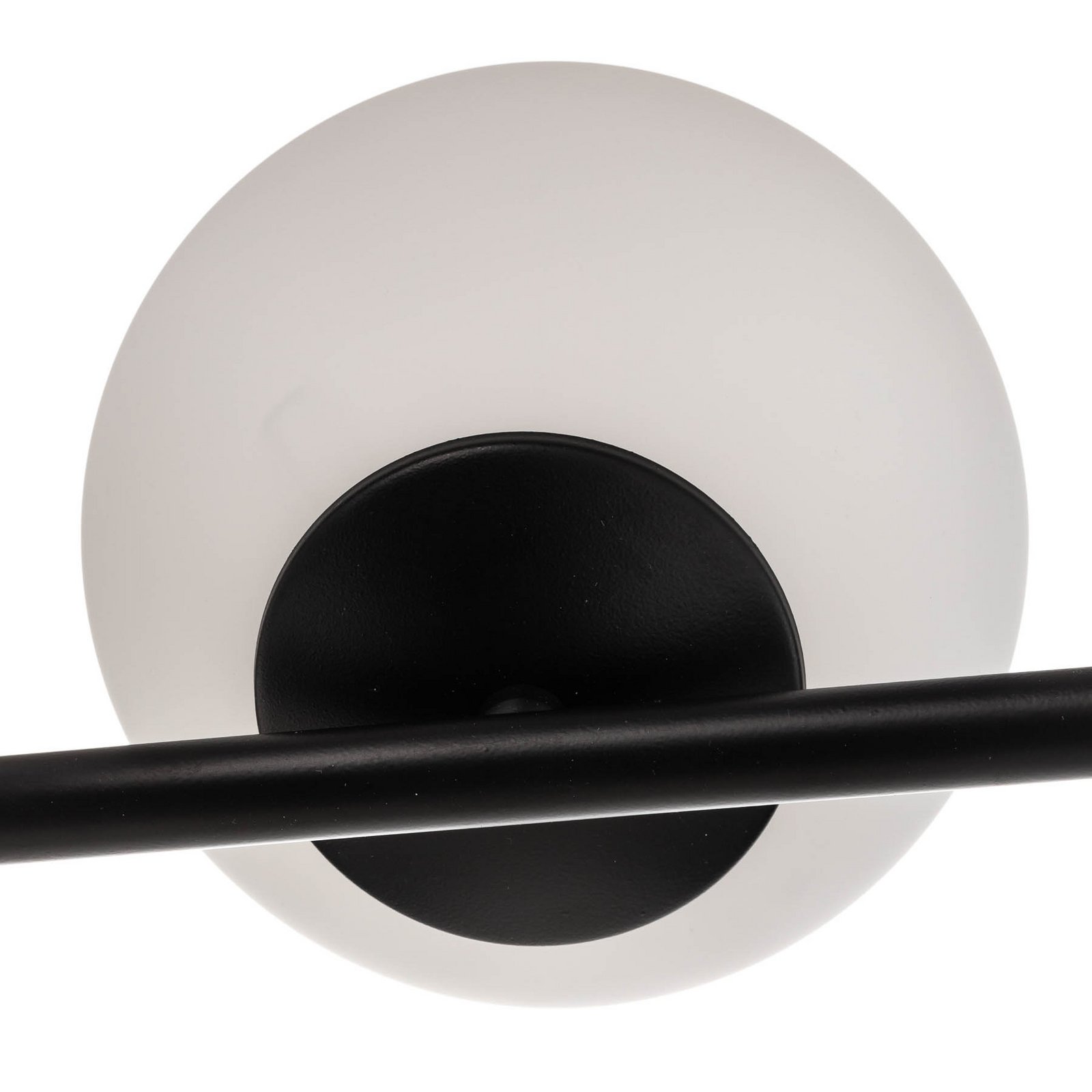 Kabo ceiling lamp, 1 arm, black, 6-bulb