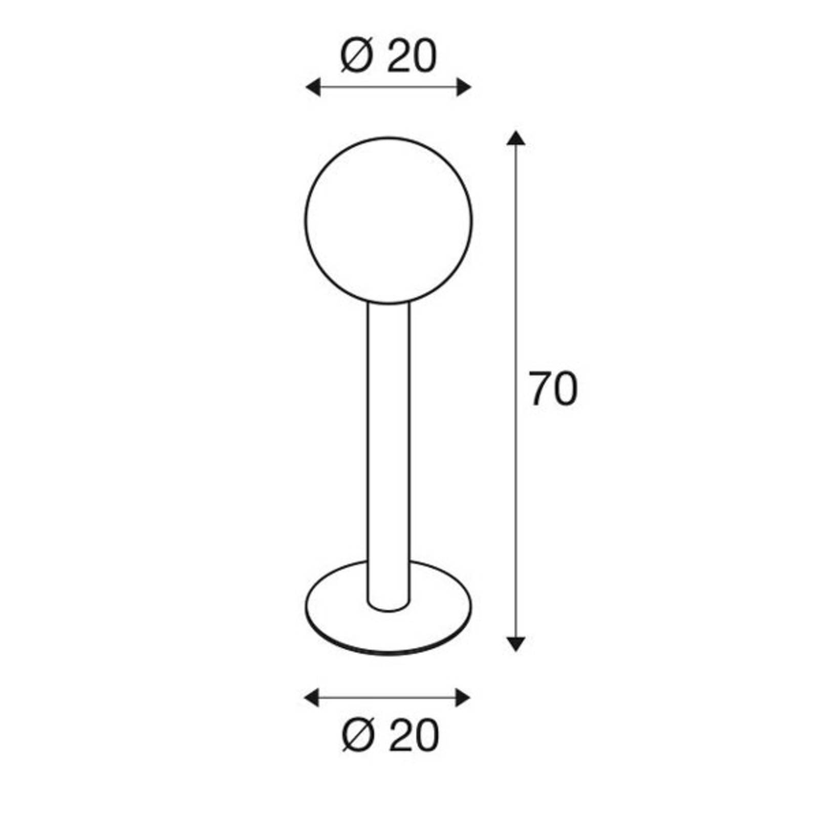 SLV Gloo Pure 70 słupek oświetleniowy, wysokość 70 cm